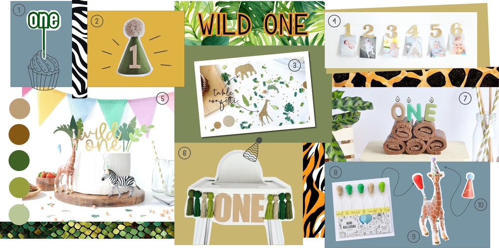 First Birthday Mood Board Series: Wild One!